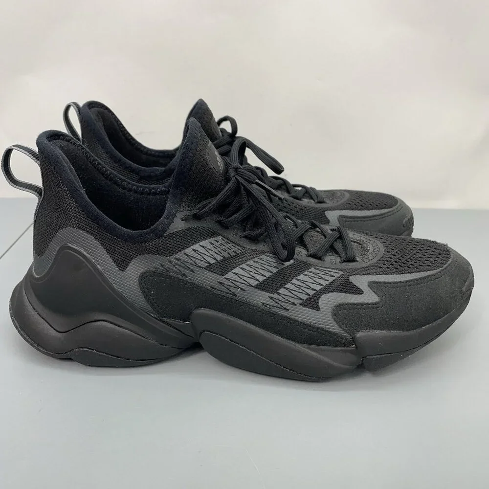Adidas Mahomes Impact FLX Training Shoes Sneakers Athletic Triple Black Mens 11